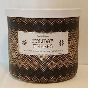 Goose Creek Holiday Embers 3-wick Candle